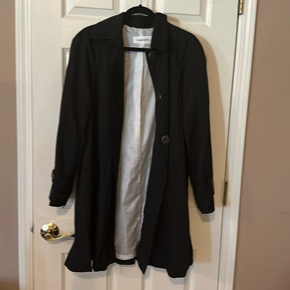 Calvin Klein Black Trench Coat